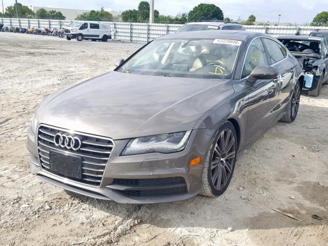 WAU2GAFC6DN133749 - 2013 AUDI A7 PRESTIG BROWN photo 2