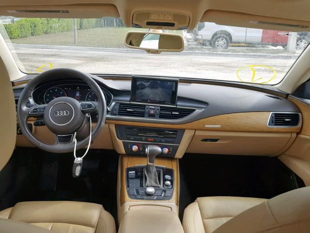 WAU2GAFC6DN133749 - 2013 AUDI A7 PRESTIG BROWN photo 9