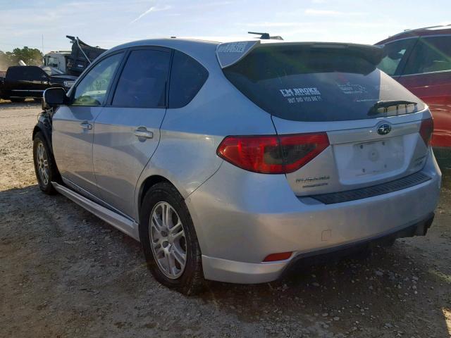 JF1GH7G69AG820781 - 2010 SUBARU IMPREZA WR SILVER photo 3