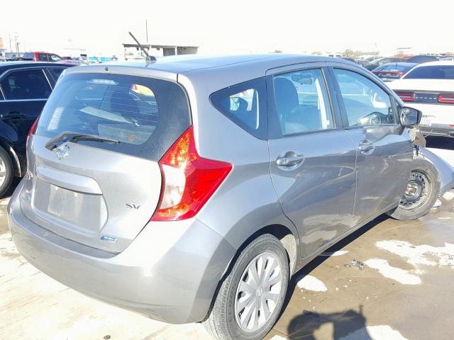 3N1CE2CP2FL415256 - 2015 NISSAN VERSA NOTE CHARCOAL photo 4