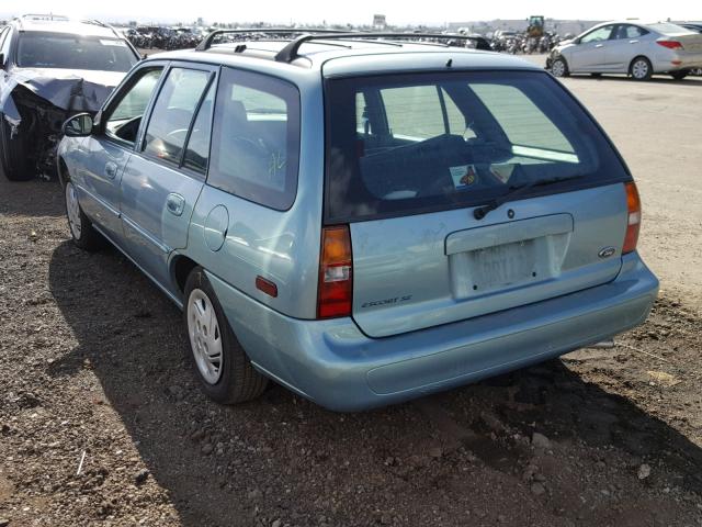 3FAFP15PXWR257232 - 1998 FORD ESCORT SE BLUE photo 3