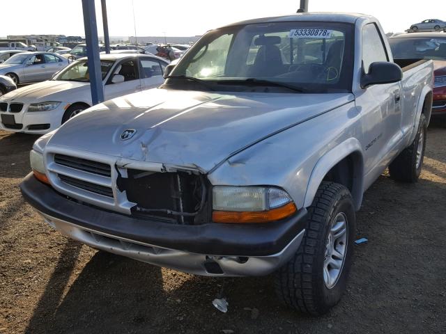 1B7GG36N32S536463 - 2002 DODGE DAKOTA SPO SILVER photo 2