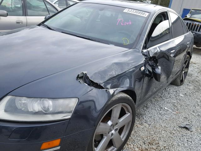 WAUDH94F87N109488 - 2007 AUDI A6 3.2 QUA GRAY photo 9