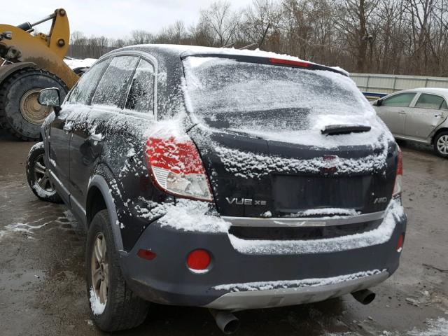 3GSDL43N58S646487 - 2008 SATURN VUE XE BLACK photo 3