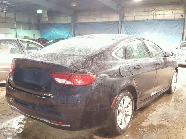 1C3CCCAB2FN536504 - 2015 CHRYSLER 200 LIMITE BLACK photo 4