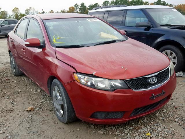 KNAFU4A26A5843949 - 2010 KIA FORTE EX RED photo 1