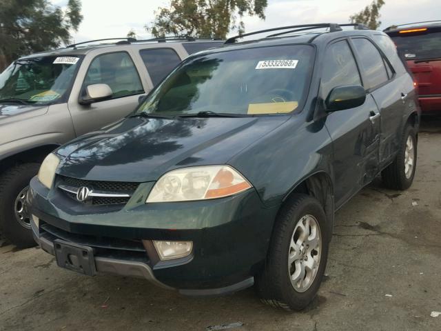 2HNYD18831H517744 - 2001 ACURA MDX TOURIN GREEN photo 2