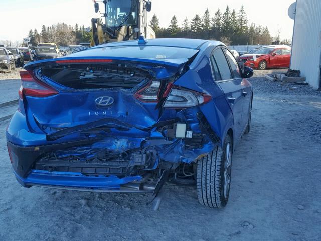 KMHC05LC9HU048354 - 2017 HYUNDAI IONIQ HEV BLUE photo 4