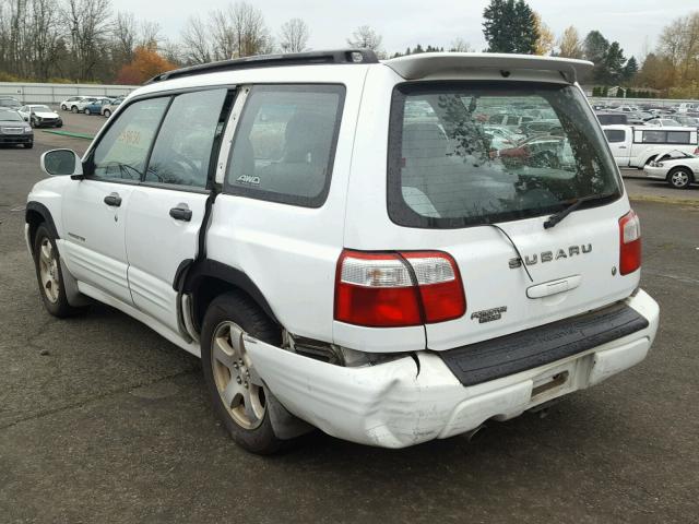 JF1SF656X1H744804 - 2001 SUBARU FORESTER S WHITE photo 3