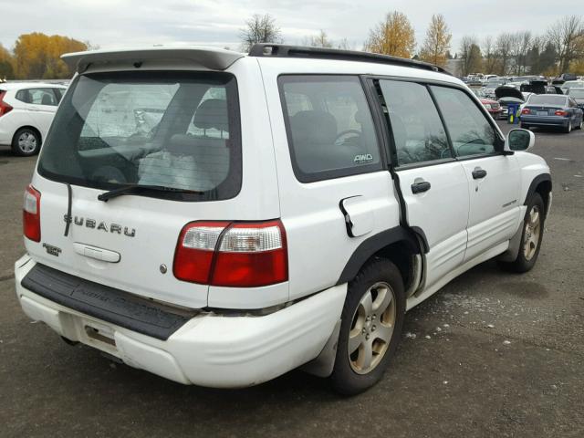 JF1SF656X1H744804 - 2001 SUBARU FORESTER S WHITE photo 4