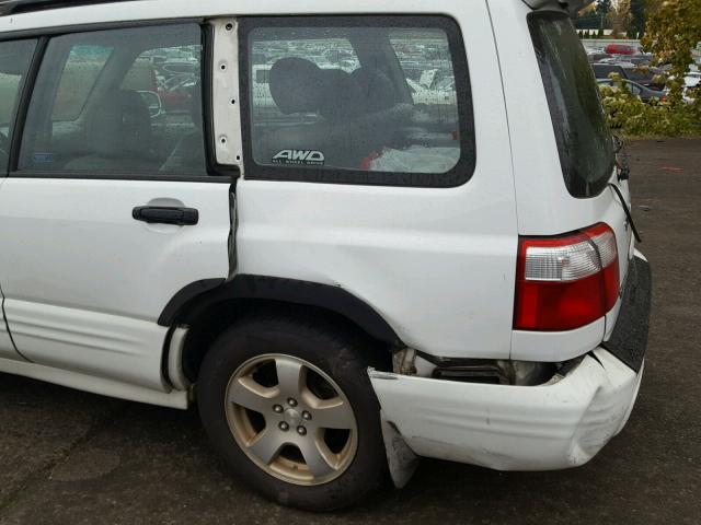 JF1SF656X1H744804 - 2001 SUBARU FORESTER S WHITE photo 9