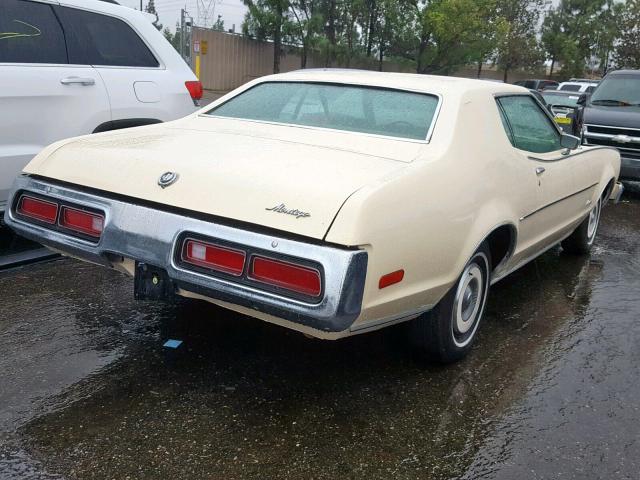 3H115640310 - 1973 MERCURY MONTEGE YELLOW photo 4