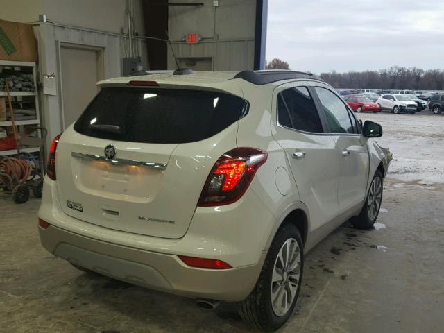 KL4CJASB2JB665903 - 2018 BUICK ENCORE PRE WHITE photo 4