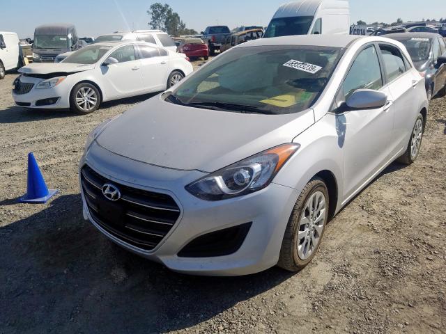 KMHD35LH4HU382413 - 2017 HYUNDAI ELANTRA GT SILVER photo 2