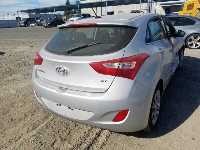 KMHD35LH4HU382413 - 2017 HYUNDAI ELANTRA GT SILVER photo 4