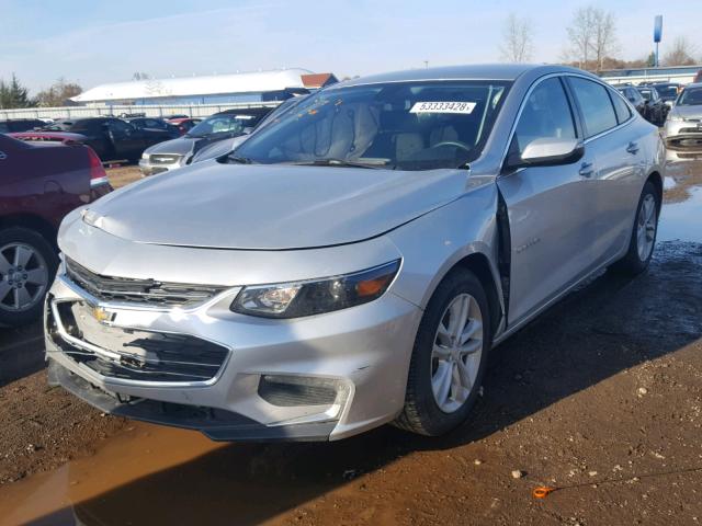 1G1ZE5ST6GF290225 - 2016 CHEVROLET MALIBU LT SILVER photo 2