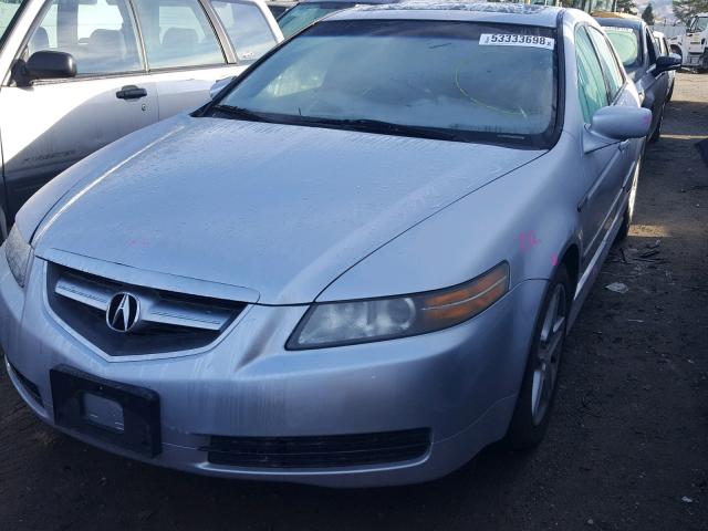 19UUA66284A064492 - 2004 ACURA TL SILVER photo 2