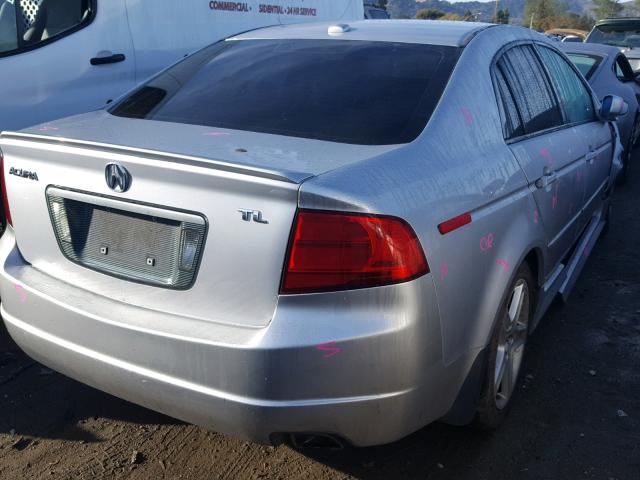 19UUA66284A064492 - 2004 ACURA TL SILVER photo 4