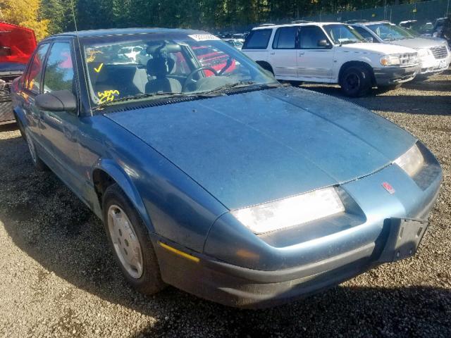 1G8ZH5498NZ234910 - 1992 SATURN SL1 BLUE photo 1