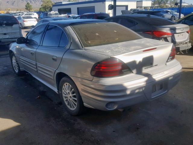 1G2NG52E4YC502659 - 2000 PONTIAC GRAND AM S GRAY photo 3