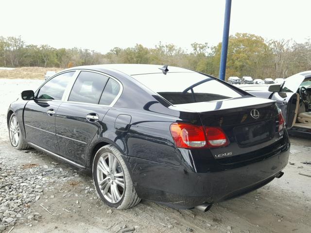 JTHBC96S775004975 - 2007 LEXUS GS 450H BLACK photo 3