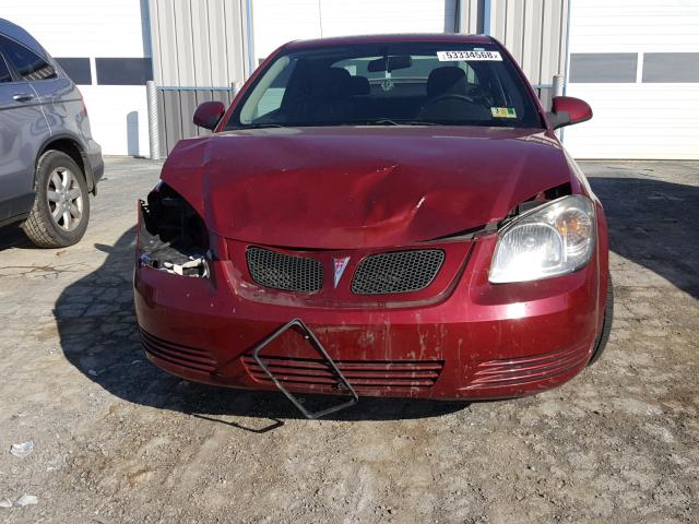 1G2AL18FX87341620 - 2008 PONTIAC G5 RED photo 9