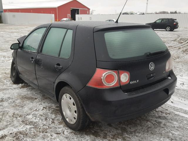 9BWEL41J884009941 - 2008 VOLKSWAGEN CITY GOLF BLACK photo 3