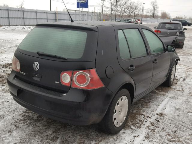 9BWEL41J884009941 - 2008 VOLKSWAGEN CITY GOLF BLACK photo 4