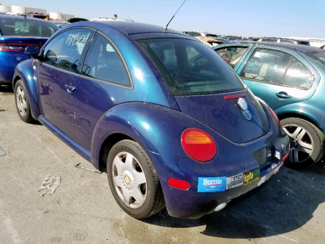 3VWCD21C0YM437184 - 2000 VOLKSWAGEN NEW BEETLE 蓝色 照片 3