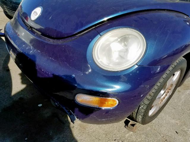 3VWCD21C0YM437184 - 2000 VOLKSWAGEN NEW BEETLE 蓝色 照片 9