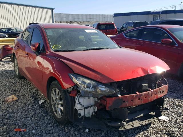 JM1BM1V77E1182273 - 2014 MAZDA 3 TOURING RED photo 1