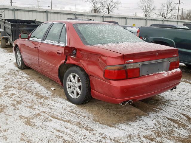 1G6KS54Y94U114144 - 2004 CADILLAC SEVILLE SL RED photo 3