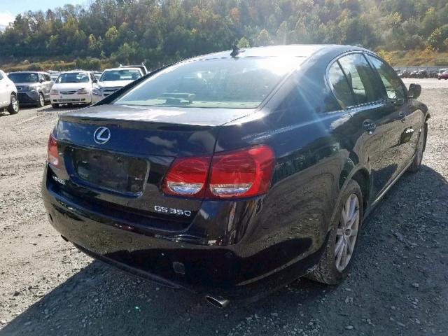 JTHCE96S870009355 - 2007 LEXUS GS 350 BLACK photo 4