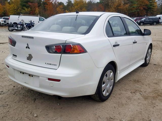 JA32U1FU4AU026039 - 2010 MITSUBISHI LANCER DE WHITE photo 4