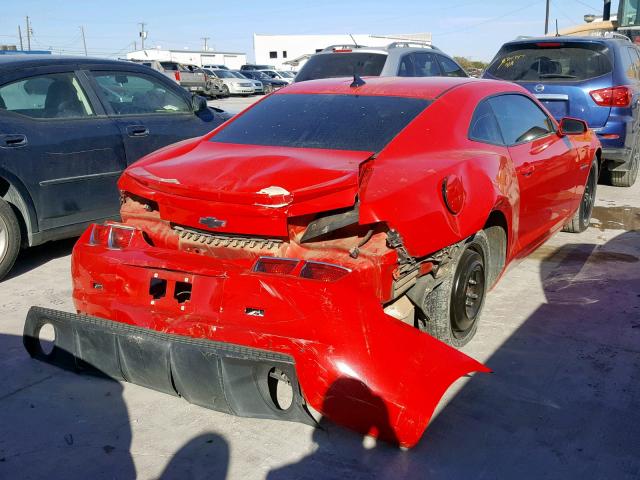 2G1FA1E35D9209769 - 2013 CHEVROLET CAMARO LS RED photo 4