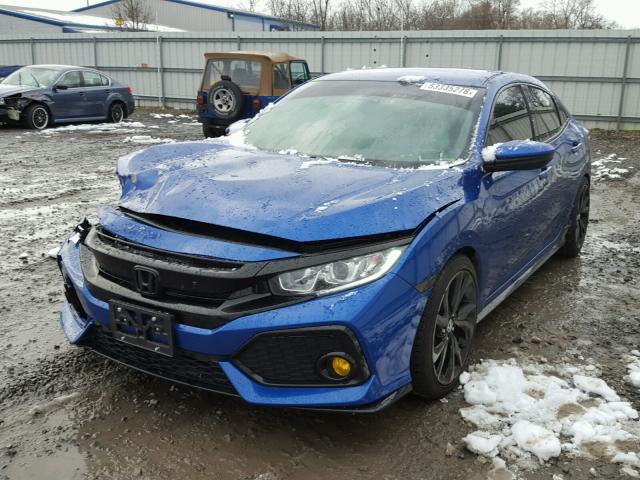 SHHFK7G49HU233148 - 2017 HONDA CIVIC SPOR BLUE photo 2