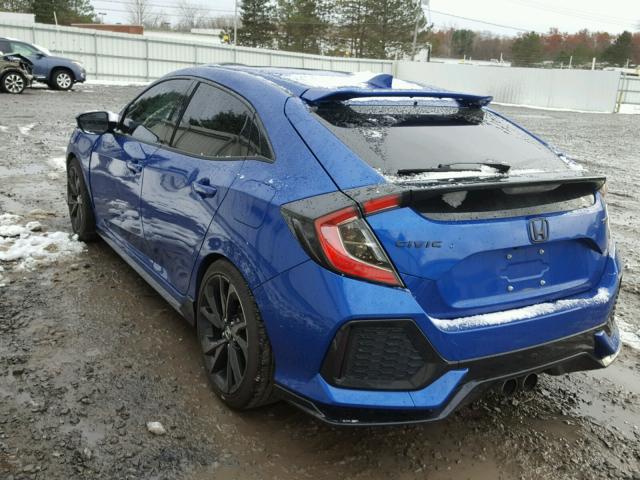 SHHFK7G49HU233148 - 2017 HONDA CIVIC SPOR BLUE photo 3