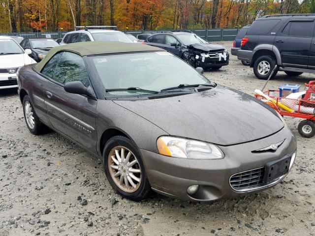 1C3EL55U61N626537 - 2001 CHRYSLER SEBRING LX BROWN photo 1