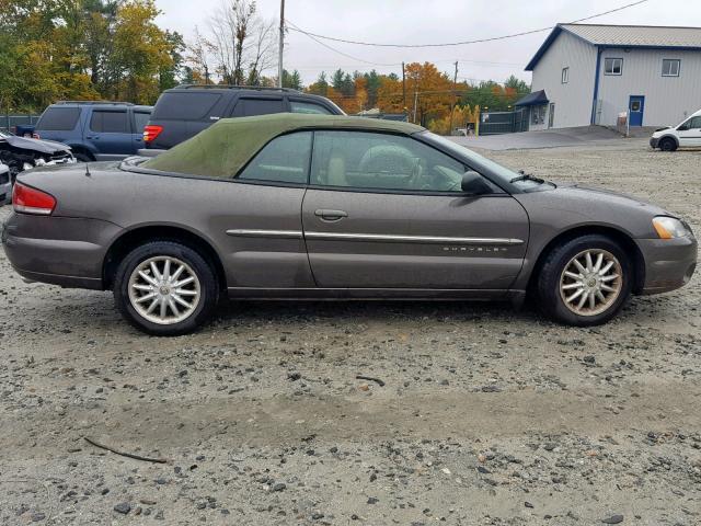 1C3EL55U61N626537 - 2001 CHRYSLER SEBRING LX BROWN photo 9