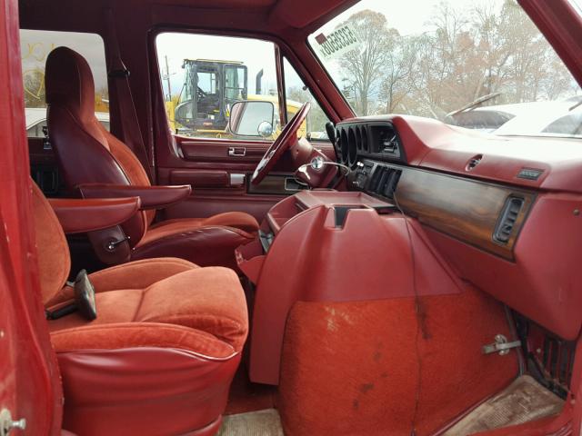 2B5WB35ZXMK430676 - 1991 DODGE RAM WAGON RED photo 5