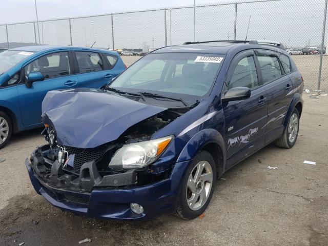 5Y2SL62834Z461961 - 2004 PONTIAC VIBE BLUE photo 2