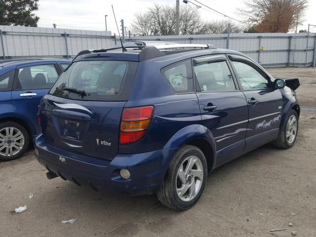 5Y2SL62834Z461961 - 2004 PONTIAC VIBE BLUE photo 4