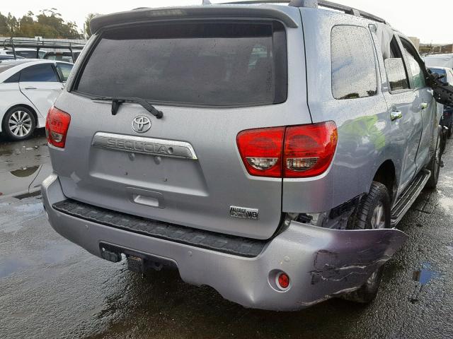 5TDJY5G10FS124395 - 2015 TOYOTA SEQUOIA LI SILVER photo 4