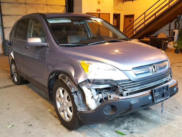 JHLRE48798C038888 - 2008 HONDA CR-V EXL BLUE photo 1