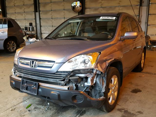 JHLRE48798C038888 - 2008 HONDA CR-V EXL BLUE photo 2