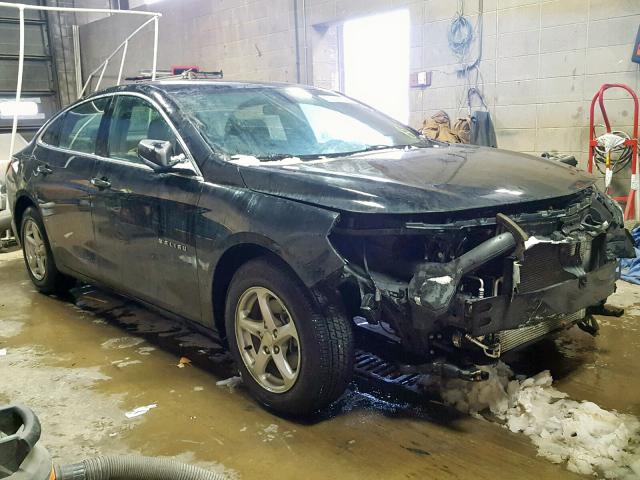 1G1ZC5ST4HF270014 - 2017 CHEVROLET MALIBU LS BLACK photo 1