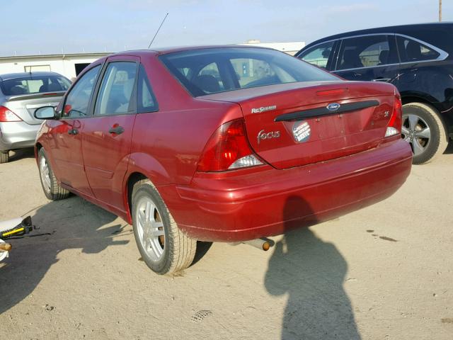 1FAFP34394W185377 - 2004 FORD FOCUS SE C RED photo 3