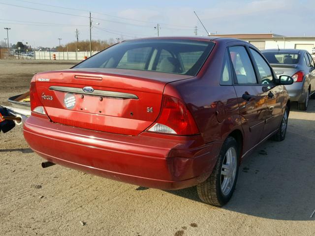 1FAFP34394W185377 - 2004 FORD FOCUS SE C RED photo 4
