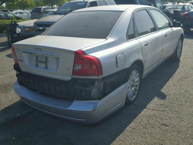 YV1TS91Z241341094 - 2004 VOLVO S80 T6 SILVER photo 4