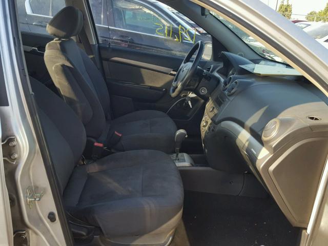 KL1TD56648B006580 - 2008 CHEVROLET AVEO BASE Күміс фото 5